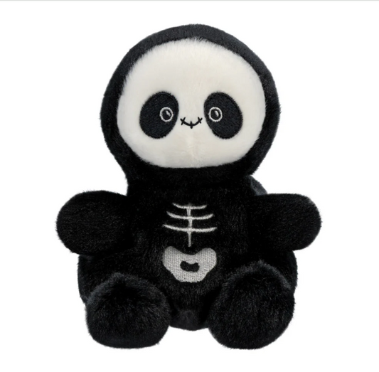 Palm Pals Skelly Skeleton Plush Toy – 5In/13cm Eco-Friendly Halloween Soft Toy