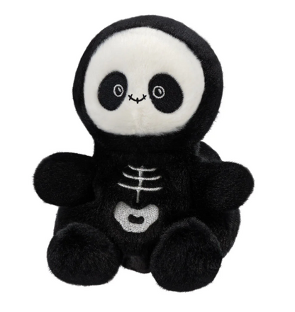 Palm Pals Skelly Skeleton Plush Toy – 5In/13cm Eco-Friendly Halloween Soft Toy