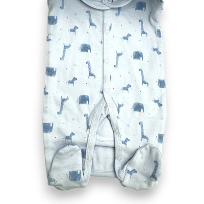 Safari Adventure: 10-Piece Baby Blue Layette Gift Set