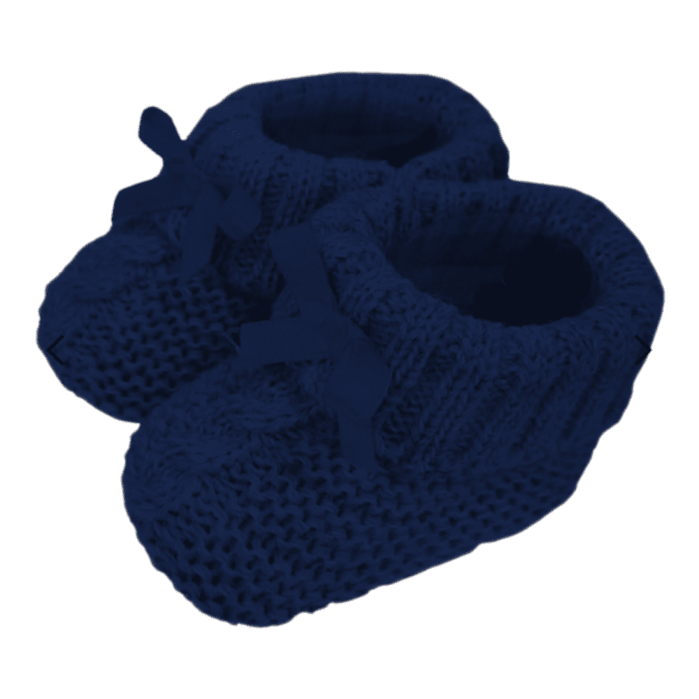 Navy Knitted Baby Booties With Satin Bow Nursery Time 1st Christmas, Apparel, Baby Shower, Blue, Booties, Boy Gifts, Boys, Brother, Build Your Own Hamper, Christmas, Gender Reveal, him, Kids Wholesale, Nursery Time, Shower, Twin